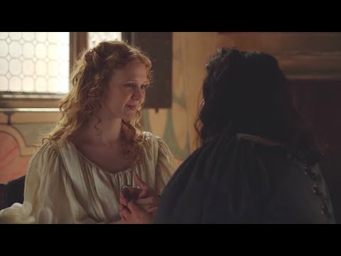 Cesare's surprise visit to Lucrezia (Borgia)