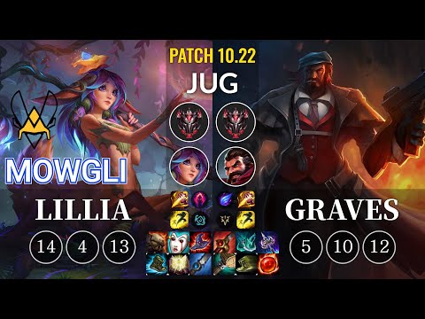 VIT Mowgli Lillia vs Graves Jungle - KR Patch 10.22