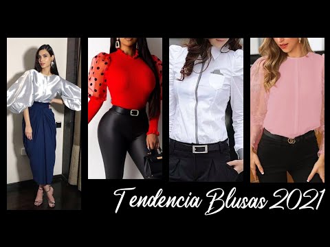 BLUSAS DE MODA 2021 MANGA BUFANTE/MANGA ABULTADA