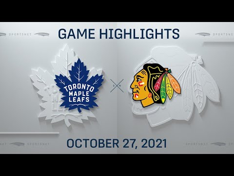 NHL Highlights | Maple Leafs vs. Blackhawks - Oct. 27, 2021