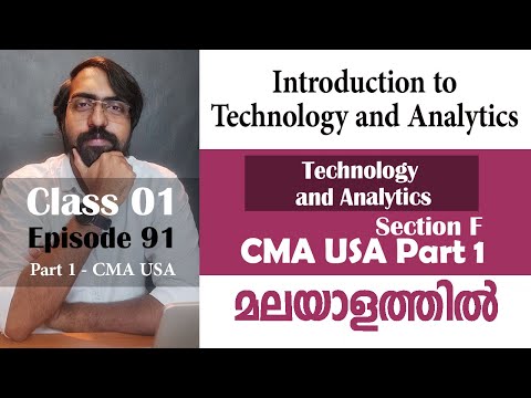 Technology and Analytics | CMA USA Part 1 – Section F
