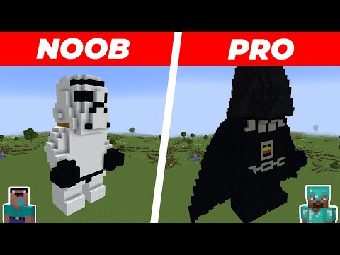EPIC Minecraft NOOB vs PRO! 🤯 Star Wars Saga BUILD FRENZY!