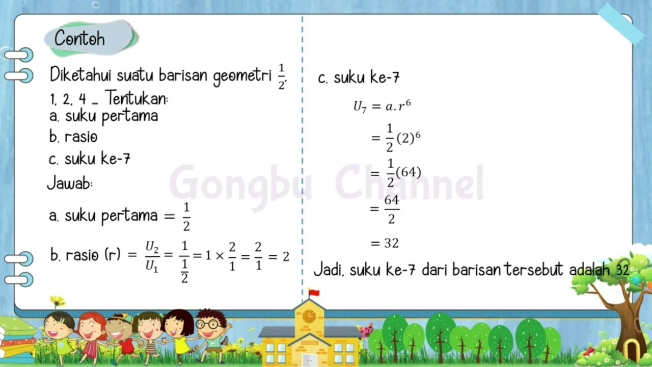 Barisan Geometri ||Materi, Soal & Pembahasan||