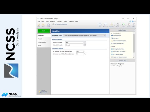 Bland-Altman Plot and Analysis for Method Comparison in NCSS