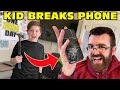 Kid Breaks NEW Phone With A Hammer Dad Swears And Freaks Out Original