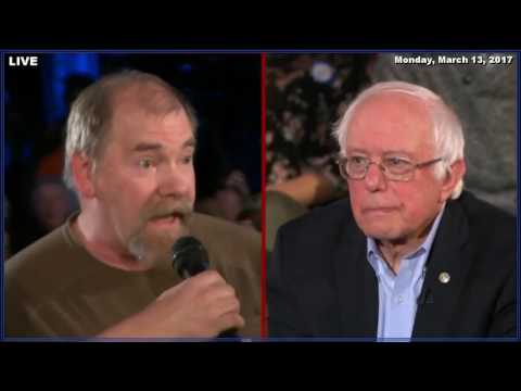Bernie Sanders Chris Hayes Town Hall  3/13/17 (The Moment A Trump Supporter Feels The Bern)