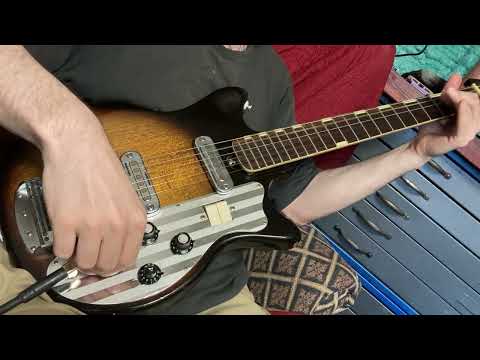 Teisco Del Ray ET-200 Sunburst Two Pickup + Tremolo WITH CASE OHSC Japan 1960s Original Vintage image 26