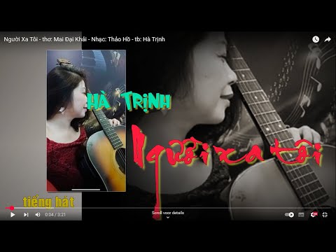 Người xa tôi Sheet - Hà Trịnh