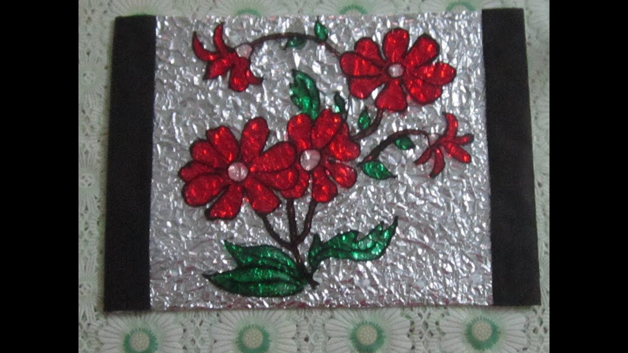 GLASS PAINTING DEMO TUTORIAL-start to finish- from outlining to framing