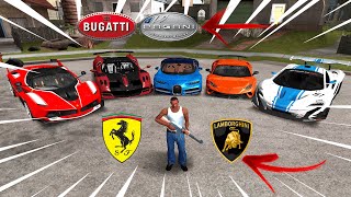 GTA SA - Stealing Luxury Cars in GTA San Andreas with CJ! ( GTA SA lamborghini, Ferrari, Bugatti)