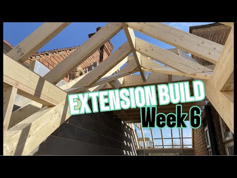 Building a Gable roof with a Dormer in 5 minutes #extension #diy #joinery