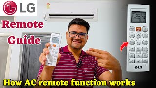 LG AC Remote Demo⚡ LG Dual Inverter AC Remote Functions ⚡ LG Remote Control