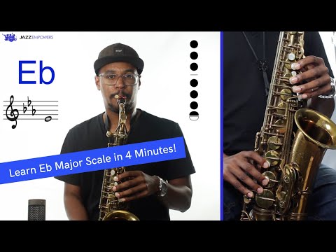 Eb Major Scale on Alto Sax (Gb/F# Concert)