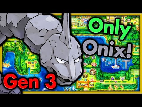 Can I Beat Pokemon Fire Red with ONLY ONIX? 🔴 Pokemon Challenges ► NO ITEMS IN BATTLE