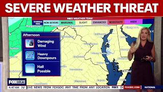 DC weather: Showers and thunderstorms likely Tuesday as severe weather threatens