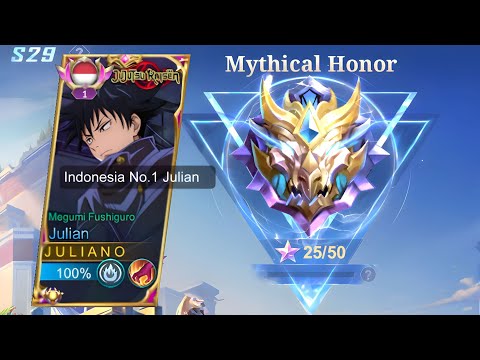 FINALLY!! MYTHICAL HONOR GLOBAL JULIAN - Mobile Legends Bang Bang