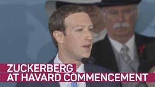 Zuckerberg tells Harvard grads: Don't be afraid to make mistakes