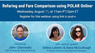 Webinar: Refaring and fare comparisons using POLAR Online