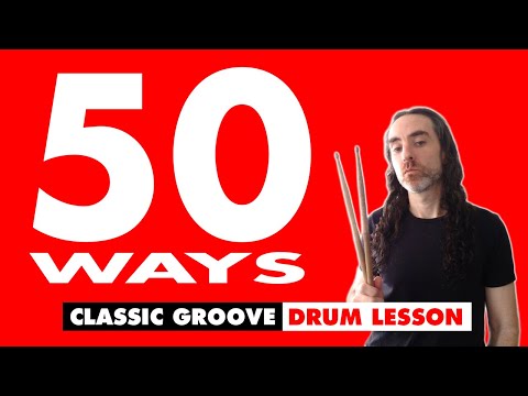 Classic Groove Drum Lesson - 50 Ways (Steve Gadd) Linear Drumming