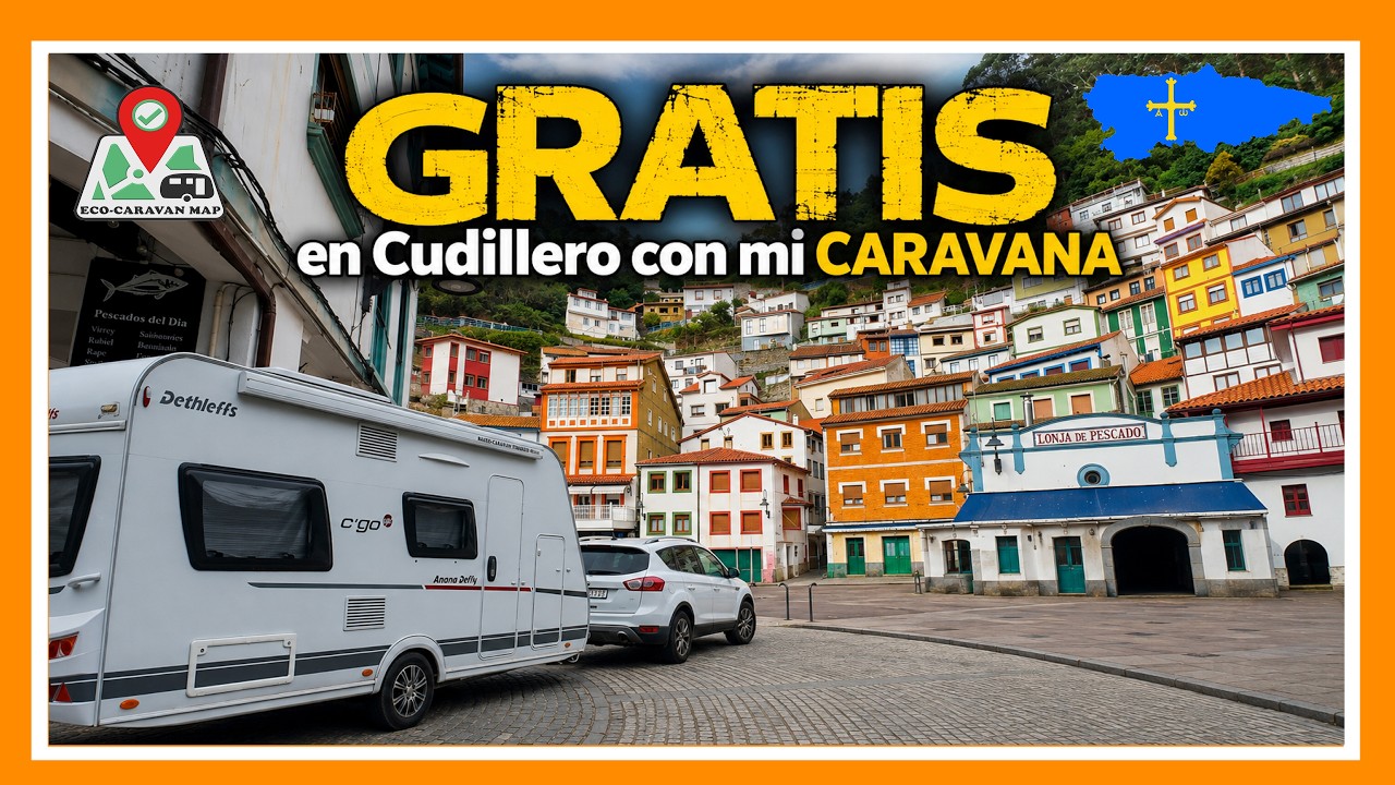 GRATIS en un HOTEL con mi CARAVANA en Asturias