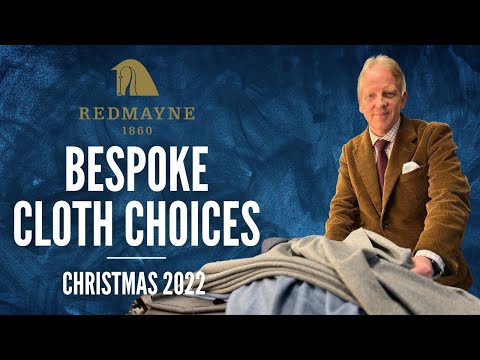 Opções de tecidos personalizados de Natal, selecionados por James Bond.