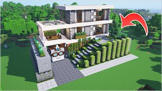 ⛏️ Minecraft :: How to Build a Wonderful Modern House 🏠 [마인크래프트 화려한 모던하우스 집짓기 건축강좌]