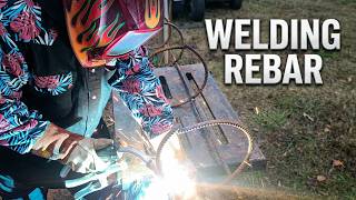 Welding Rebar Cages For Sono Tube Concrete Forms