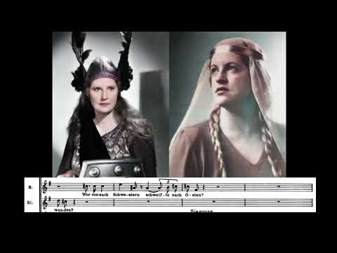 Dramatic soprano duet: Kirsten Flagstad & Astrid Varnay in Die Walküre (1951)