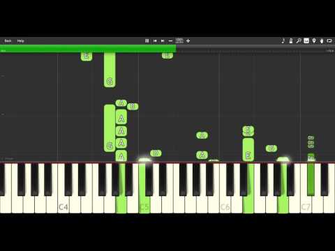 Hakuouki_ Shinsengumi Kitan - Sakura Bana - [Synthesia] Piano cover