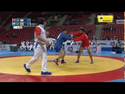 NIKO KUTSIA (GEO) VS JUMAEV FARRUKH (UZB) - World Sambo Championships 2016 - Sofia