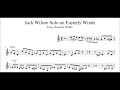 Jack Wilson Solo on Easterly Winds Transcription (Sheet Music in Description)