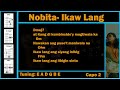 Ikaw Lang - Nobita Lyrics and Chords  (Key of A)