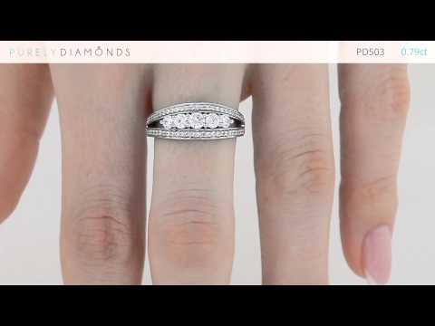Diamond Ring PD503: 0.79ct - Purely Diamonds
