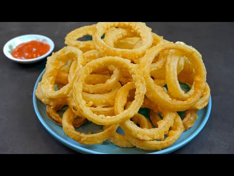 How to make Onion Rings at home ! Super Crispy ! Easy and Delicious