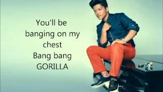 Bruno Mars - Gorilla (Lyric Video)