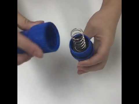 Blue 50mm pvc spring foot valve