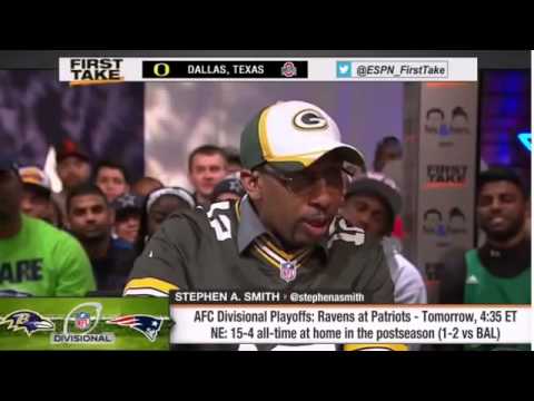 Who Wins   Baltimore Ravens or New England Patriots!   ESPN First Take