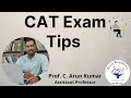 Tips for CAT Exam | Tamil | Part 1 | Prof. C. Arun Kumar