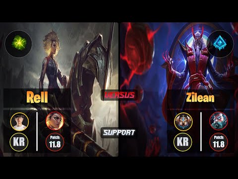 Effort RELL (Support) [Aftershock] VS ZILEAN - Challenger KR Patch 11.8