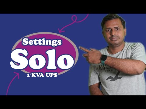 Deutsche Power solo 1KVA UPS Settings | 1 KVA UPS settings | Solo 1 KVA Inverter Settings