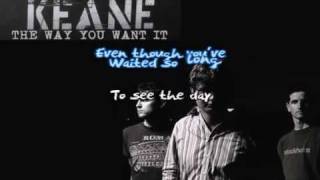 The Way You Want It (Keane) Karaoke