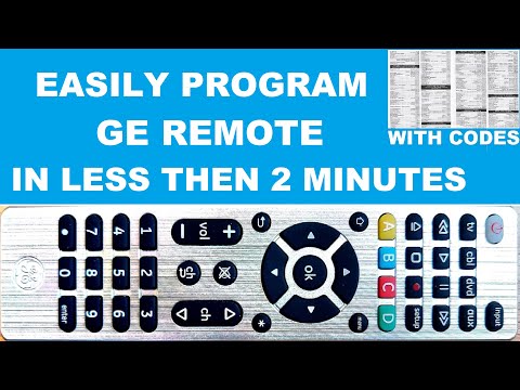 GE Ultra Pro 4 Device Universal Remote Program with TV