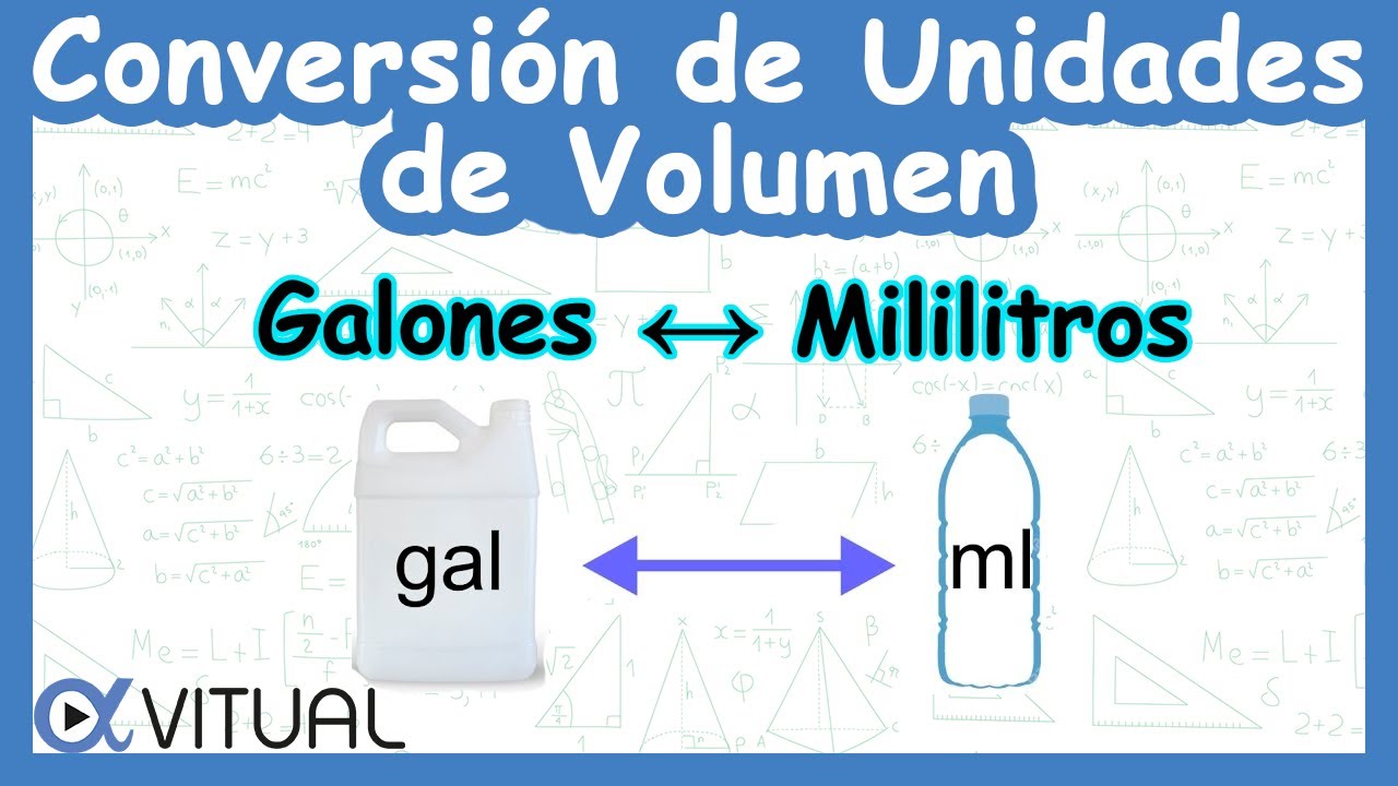 🧊 Conversión de Unidades de Volumen: Galones (gal) a Mililitros (ml)