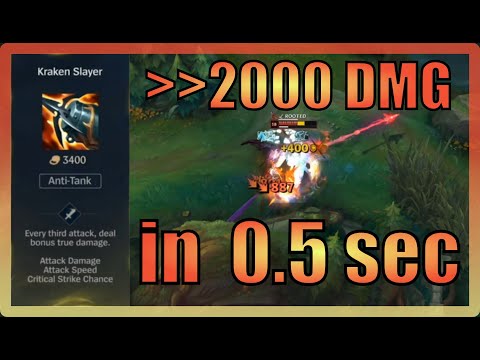 THE TRUE DAMAGE HUNTER - Kraken Slayer Rengar ADC compilation (OP MYTHIC ITEM Season 11)