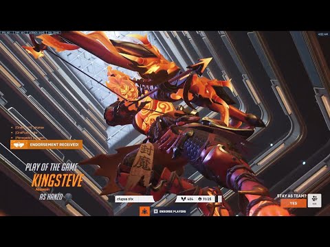 POTG! BUFF HANZO! GALE INSANE HANZO GAMEPLAY OVERWATCH 2 SEASON 9