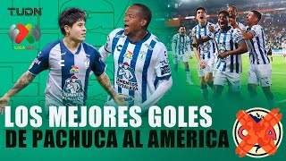 ¡HAY RIVALIDAD! 🔥🤩 Los GRANDES goles del Pachuca al América | TUDN