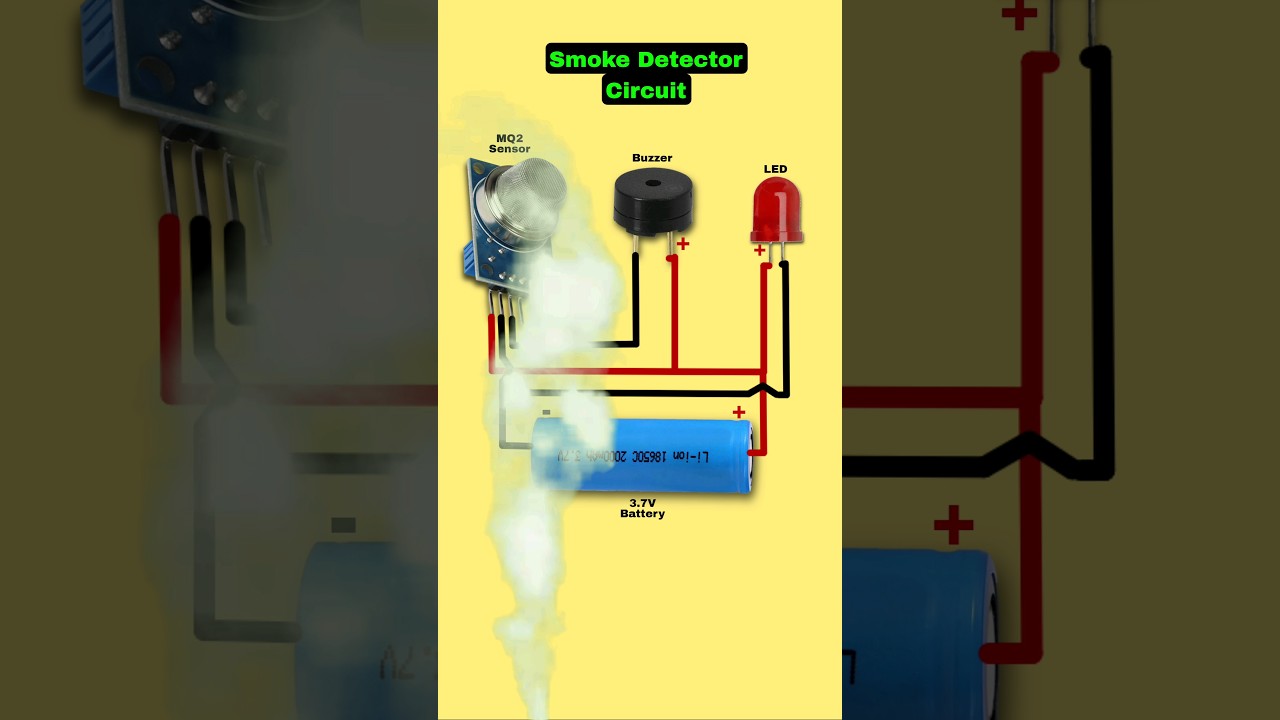 Smoke detector circuit diagram 💨