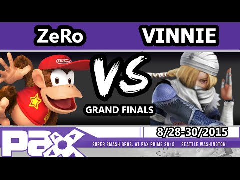 PAX Prime 2015 - ZeRo (Diddy) Vs. Vinnie (Sheik) - Grand Finals Set 2 - Smash Wii U