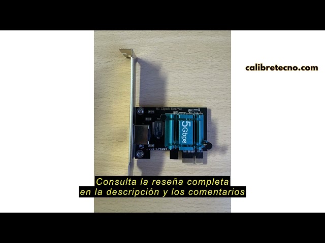 Vídeo relacionado con KALEA-INFORMATIQUE Tarjeta controladora de Red PCIe 5 Gigabit ETHERNET 10 100 1000 1G 2,5G 5G con Conector RJ45 y chipset REALTEK RTL8126 CHIPSET
