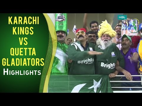 PSL 2017 Match 15: Karachi Kings v Quetta Gladiators Highlights